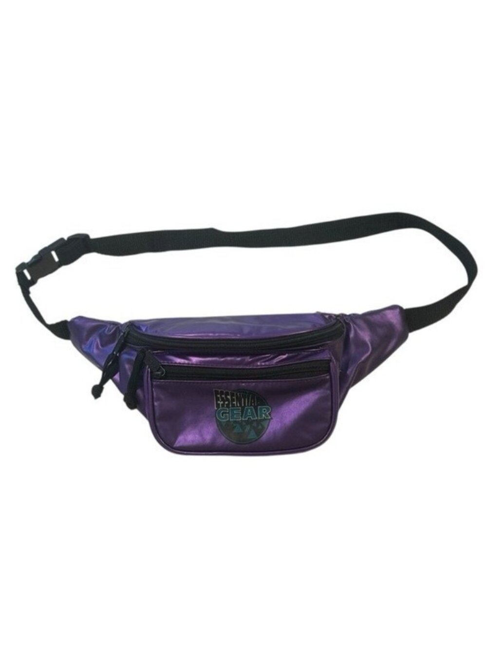 Essential Gear Vintage 80's 90's Purple Fanny Waist Pack Bag Travel Retro Gym